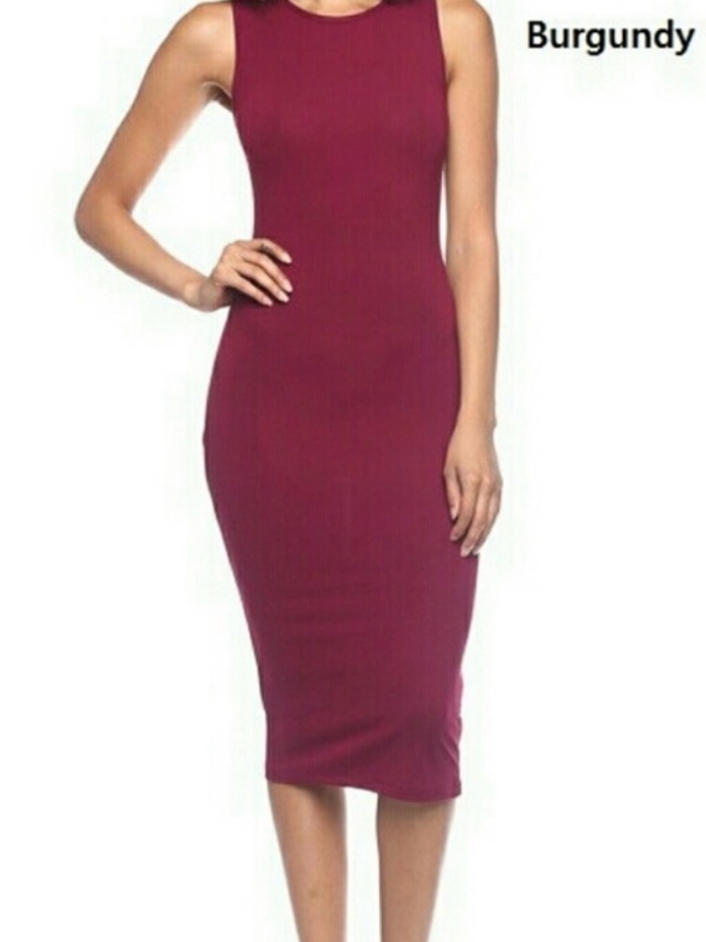 Lulu's Sleeveless Ribbed Maxi Dress